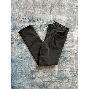 Paige Faded Black Federal Mark Slim Straight Leg Jeans Size 32